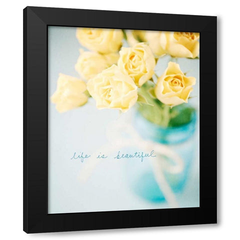 Vibrant Floral Setting 2 Black Modern Wood Framed Art Print with Double Matting by Susannah Tucker Photography