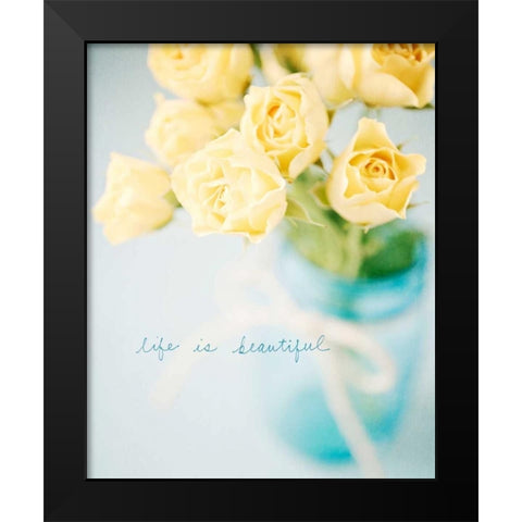 Vibrant Floral Setting 2 Black Modern Wood Framed Art Print by Susannah Tucker Photography