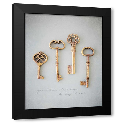 You Hold The Keys Black Modern Wood Framed Art Print with Double Matting by Susannah Tucker Photography