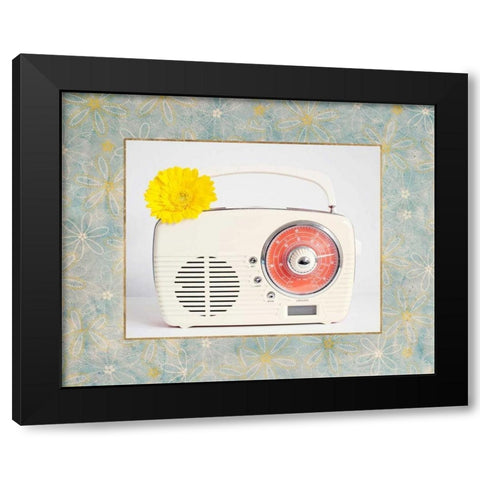 Back In Time White Radio_border Black Modern Wood Framed Art Print with Double Matting by Susannah Tucker Photography