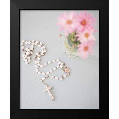 Pretty Teacup and Floral 1 Black Modern Wood Framed Art Print by Susannah Tucker Photography