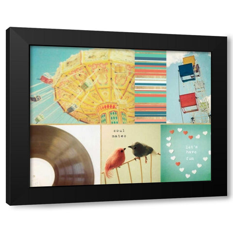 Lets Have Fun Together Black Modern Wood Framed Art Print by Susannah Tucker Photography