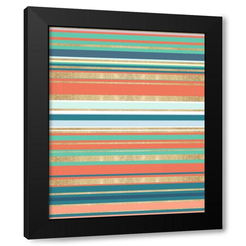 Lets Have Fun Together_Pattern Black Modern Wood Framed Art Print with Double Matting by Susannah Tucker Photography