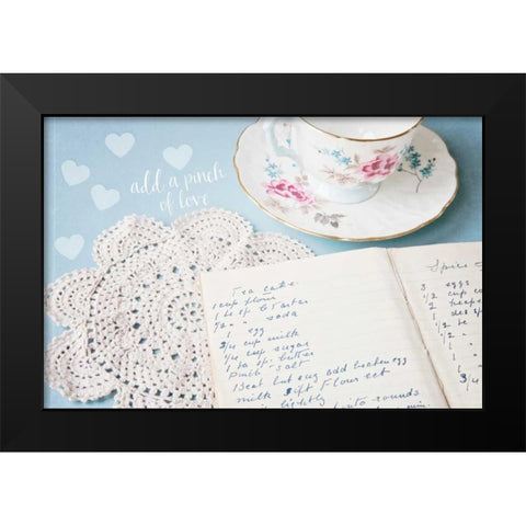 Add a Pinch of Love Black Modern Wood Framed Art Print by Susannah Tucker Photography