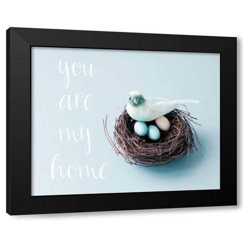 You Are My Home Love Birds Black Modern Wood Framed Art Print by Susannah Tucker Photography