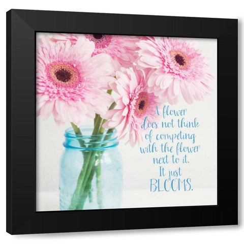 It Just Blooms Black Modern Wood Framed Art Print with Double Matting by Susannah Tucker Photography