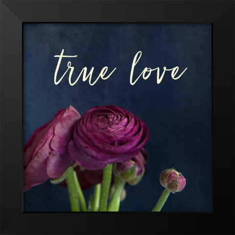 True Love Black Modern Wood Framed Art Print by Susannah Tucker Photography