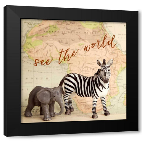 See The World Black Modern Wood Framed Art Print with Double Matting by Susannah Tucker Photography