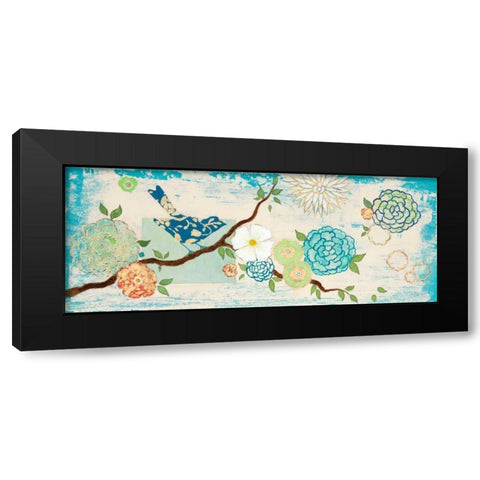 Heavenly Birds  Black Modern Wood Framed Art Print by Studio M