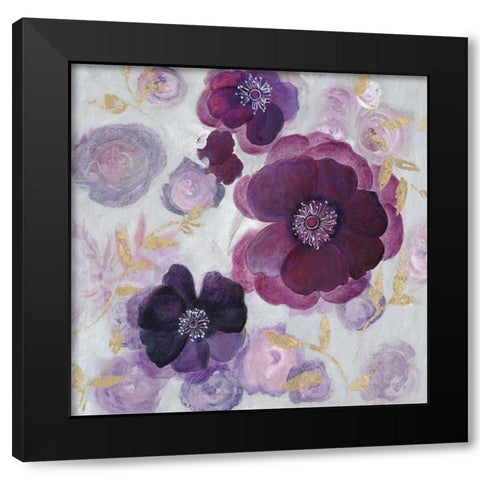 Ethereal Garden 2 Black Modern Wood Framed Art Print by Studio M