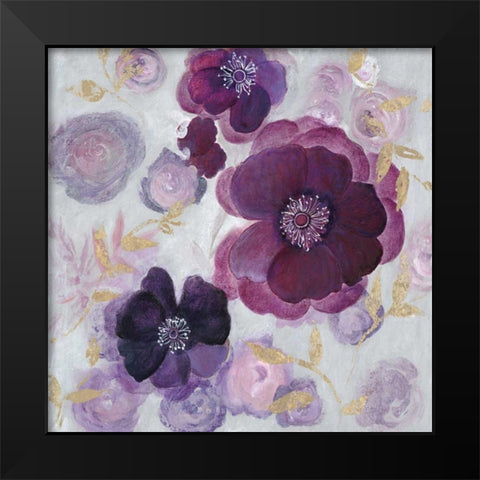 Ethereal Garden 2 Black Modern Wood Framed Art Print by Studio M