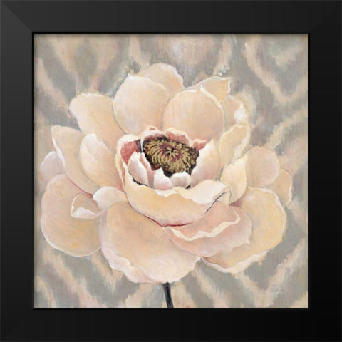 InspiredBlossom Black Modern Wood Framed Art Print by Studio M