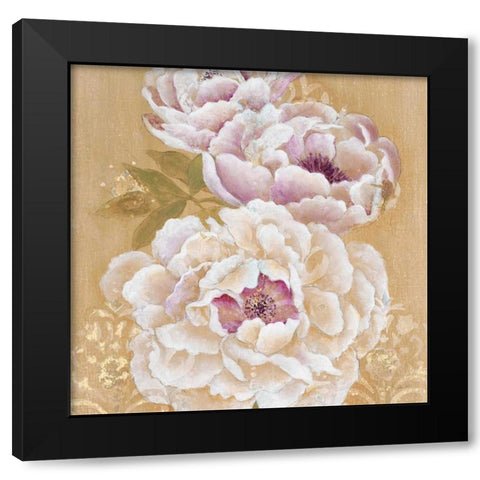 Opulent Simplicity Square Black Modern Wood Framed Art Print with Double Matting by Studio M
