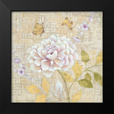 Chinoiserie Garden 2 Black Modern Wood Framed Art Print by Studio M