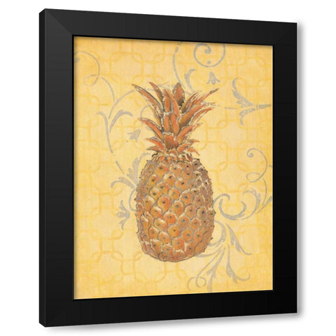 Estate Pineapple 1 Black Modern Wood Framed Art Print by Studio M