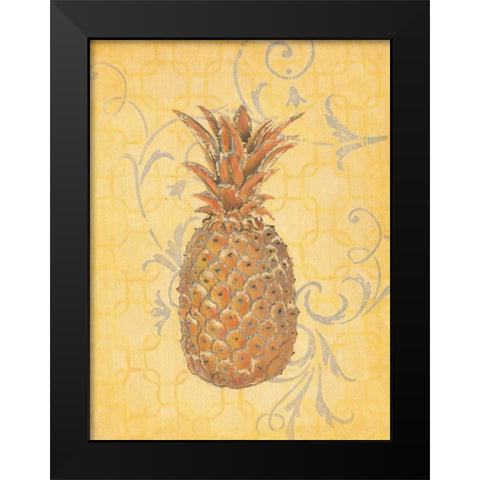 Estate Pineapple 1 Black Modern Wood Framed Art Print by Studio M
