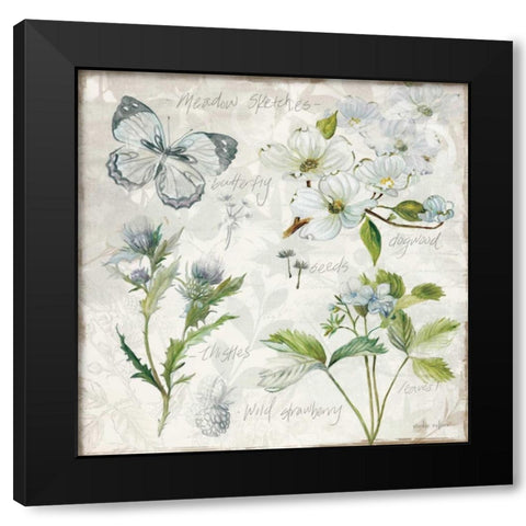 Outdoor Diary 4 Black Modern Wood Framed Art Print with Double Matting by Studio Rofino