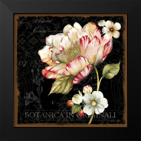 Dusk Flower 2 Black Modern Wood Framed Art Print by Studio Rofino