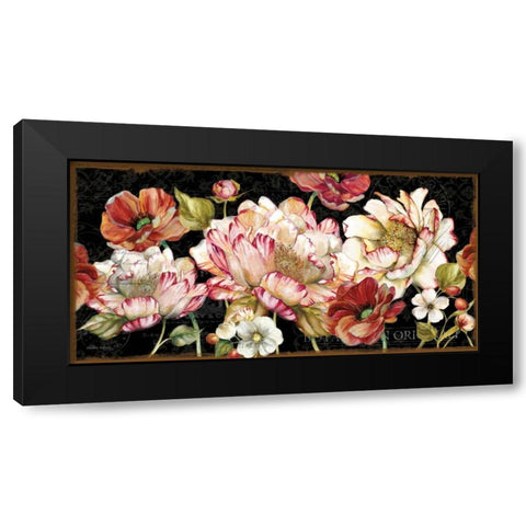 Dusk Garden Black Modern Wood Framed Art Print with Double Matting by Studio Rofino