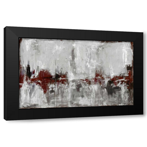 Beyond the Line 1 Black Modern Wood Framed Art Print by Green, Elise