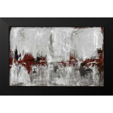 Beyond the Line 1 Black Modern Wood Framed Art Print by Green, Elise