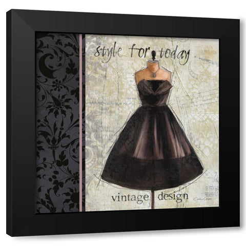 Le Style Chic 1 Black Modern Wood Framed Art Print with Double Matting by Cooper, Carlie
