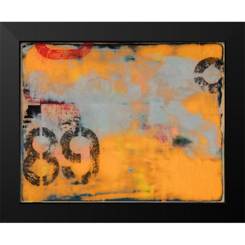 Urban Collage 89 Black Modern Wood Framed Art Print by Fainelli, Deanna