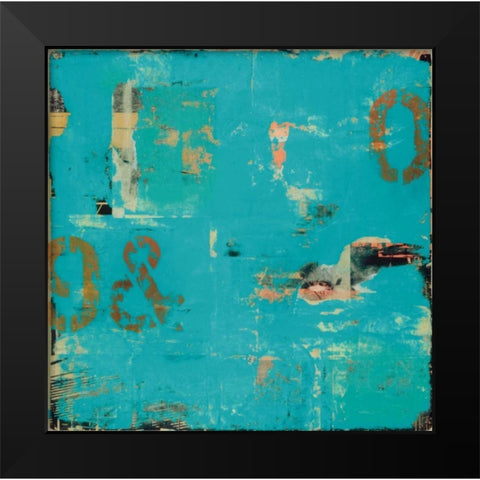 Urban Collage 90 Black Modern Wood Framed Art Print by Fainelli, Deanna