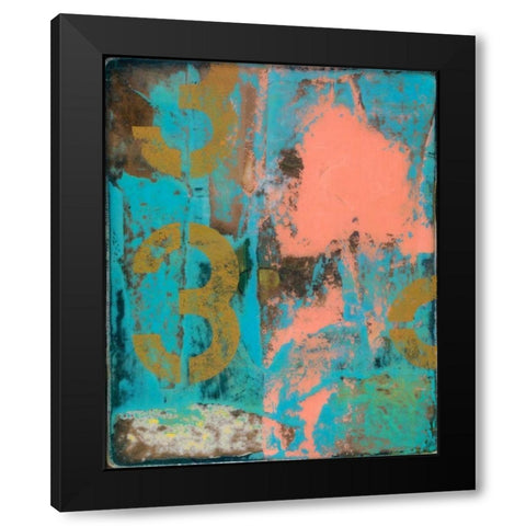 Urban Collage 33 Black Modern Wood Framed Art Print by Fainelli, Deanna