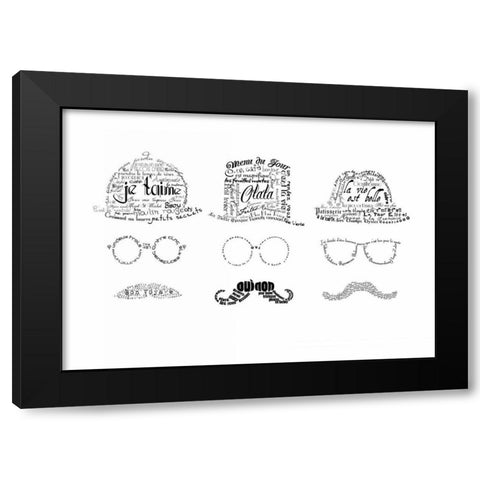 As The French Say-Men Black Modern Wood Framed Art Print by De Lauzun, Marion