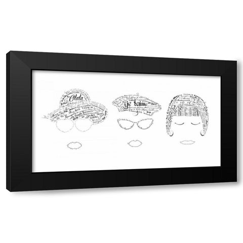 As The French Say-Ladies Black Modern Wood Framed Art Print with Double Matting by De Lauzun, Marion