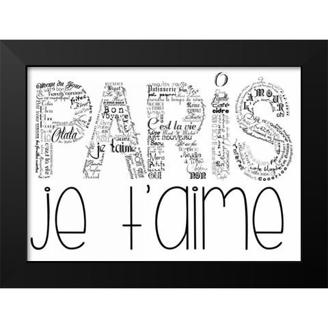 As The French Say-Paris Black Modern Wood Framed Art Print by De Lauzun, Marion