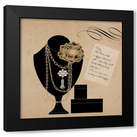 Hello Darling 4 Black Modern Wood Framed Art Print by Allen, Elizabeth