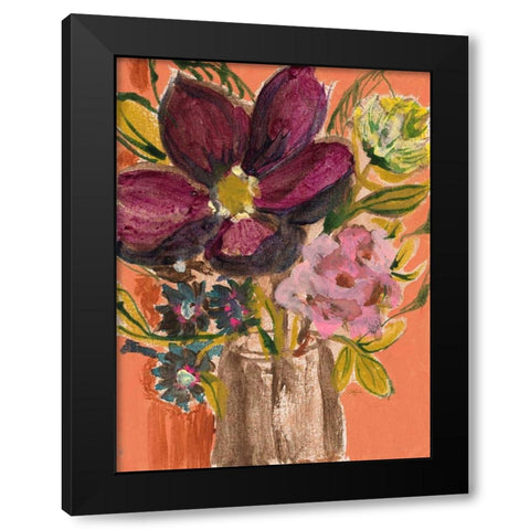Charlottes Garden, Still Life 2 Black Modern Wood Framed Art Print by Sandland, Colleen