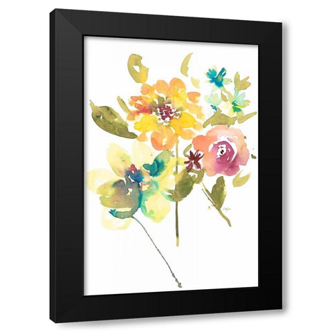 So Cheerful 2 Black Modern Wood Framed Art Print by Sandland, Colleen