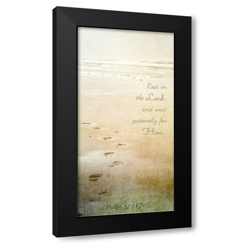 Rest In The Lord Black Modern Wood Framed Art Print by Dickinson, Robin