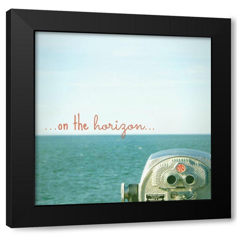 On The Horizon Black Modern Wood Framed Art Print with Double Matting by Dickinson, Robin