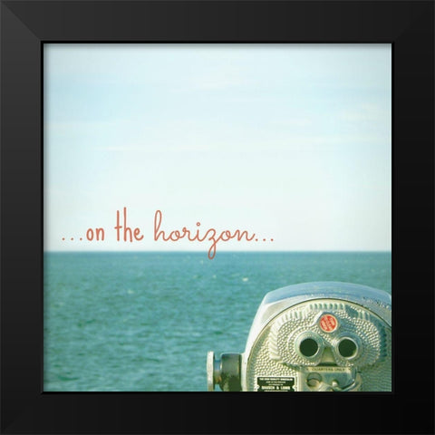 On The Horizon Black Modern Wood Framed Art Print by Dickinson, Robin