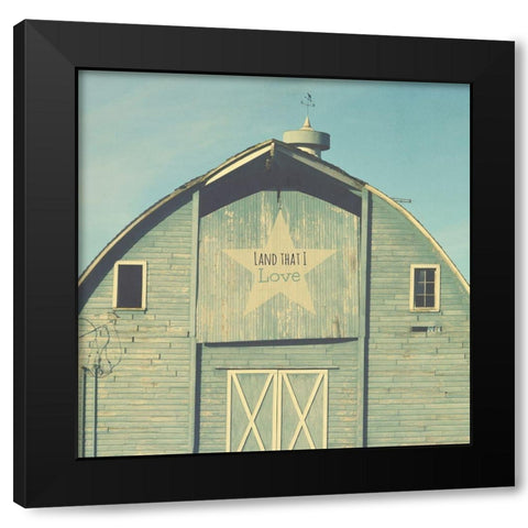 Land That I Love Black Modern Wood Framed Art Print with Double Matting by Dickinson, Robin