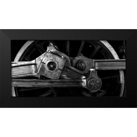 Sculptural Industry Black Modern Wood Framed Art Print by Mark Spowart Photography