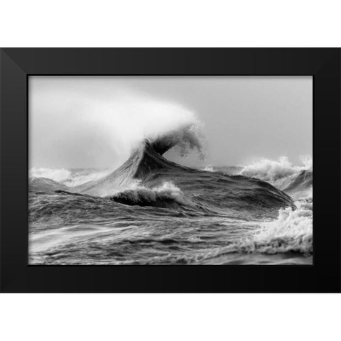 November Gales 1 Black Modern Wood Framed Art Print by Mark Spowart Photography