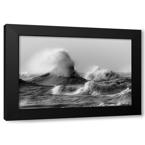 November Gales 2 Black Modern Wood Framed Art Print with Double Matting by Mark Spowart Photography