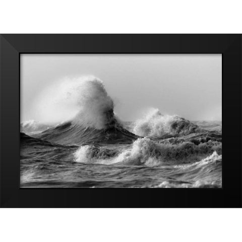November Gales 2 Black Modern Wood Framed Art Print by Mark Spowart Photography