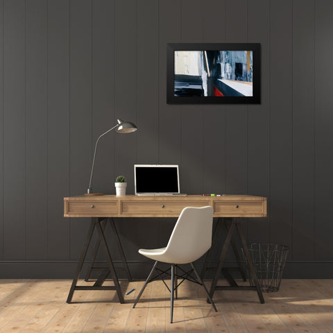 Liniar Revival 2 Black Modern Wood Framed Art Print by Aubrey