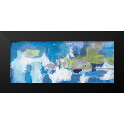 Joyous Spring Black Modern Wood Framed Art Print by Aubrey