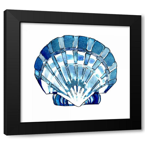 Tidal Pool Shell Black Modern Wood Framed Art Print by Smith, Crystal
