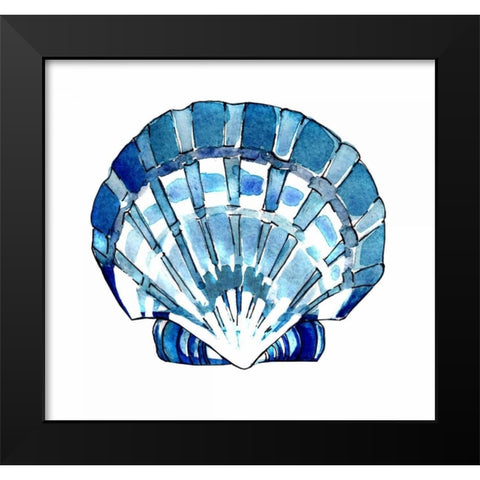 Tidal Pool Shell Black Modern Wood Framed Art Print by Smith, Crystal