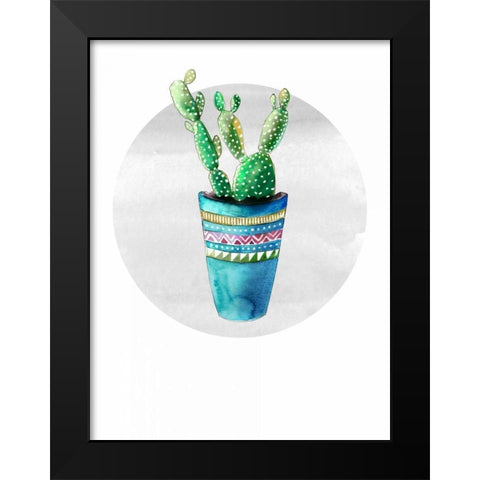 Mojave Cactus 3 Black Modern Wood Framed Art Print by Smith, Crystal