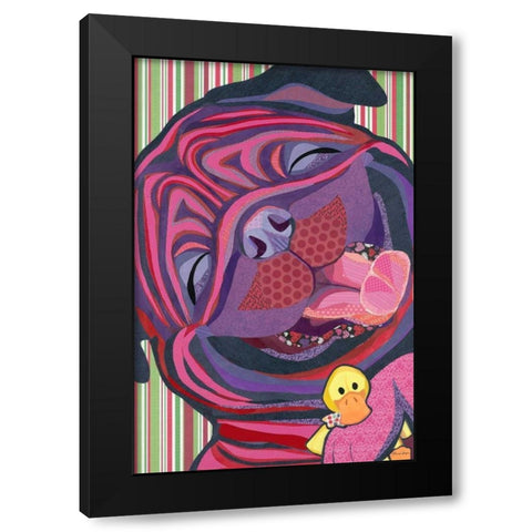 Favorite Toy Black Modern Wood Framed Art Print with Double Matting by Paper Pictures By Laura