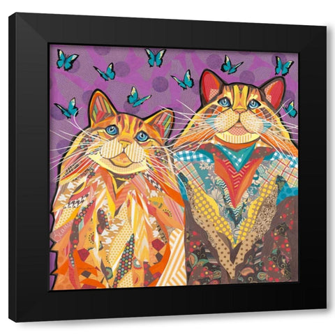 Mezmerized Black Modern Wood Framed Art Print with Double Matting by Paper Pictures By Laura